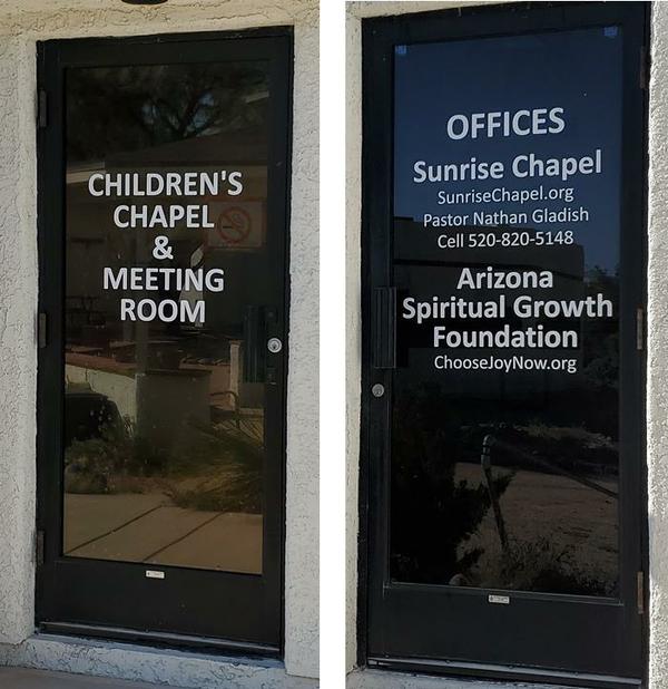 New door signage - check it out!