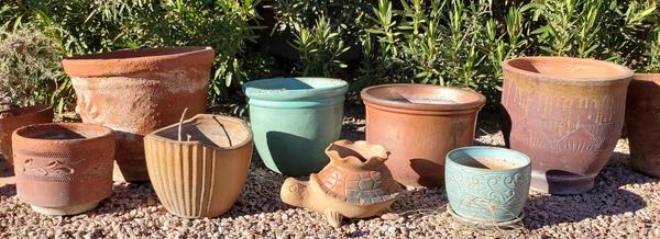 some of Betsy's flower pots