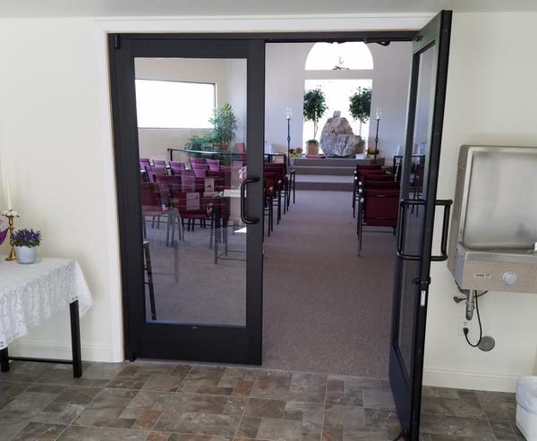 Doors into the chapel