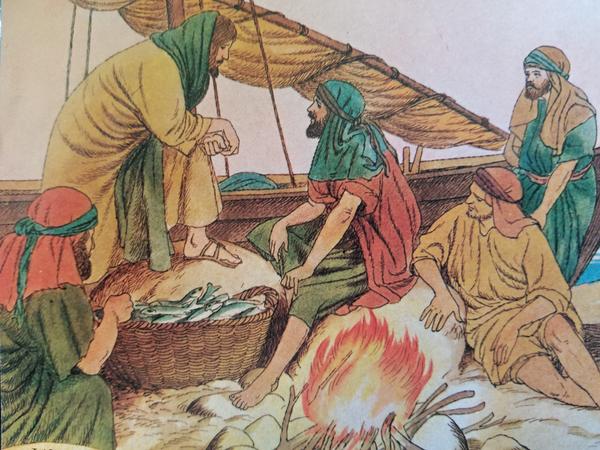 Mary Magdalene telling disciples