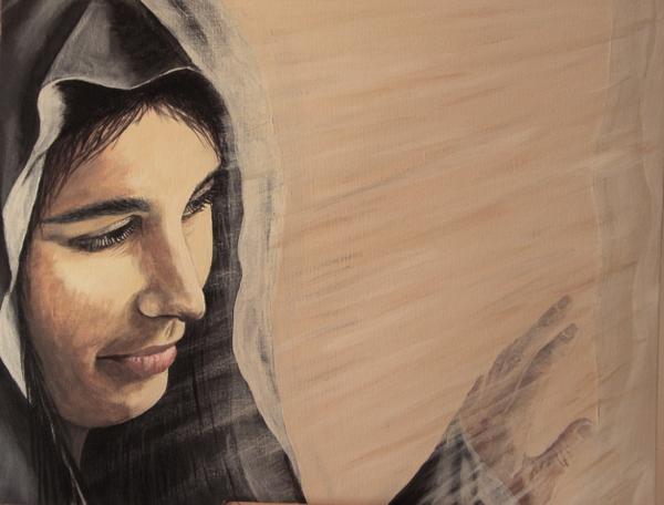 Mary Magdalene in awe