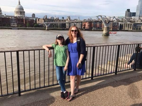 Jessica and a daughter in London