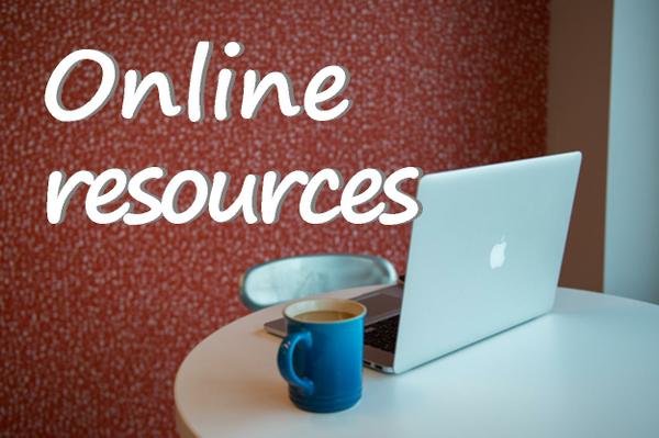 Online resources (laptop & coffee photo)