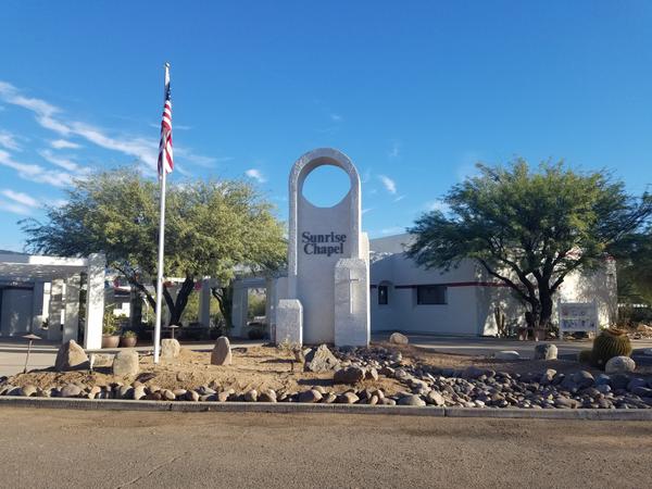 Front garden & sign
