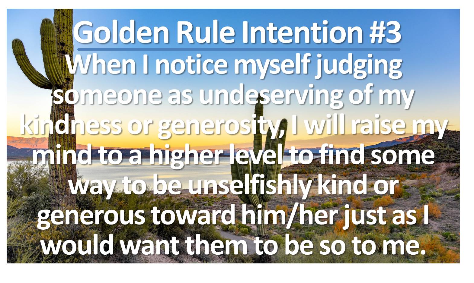 Golden Rule sermon series intention #3