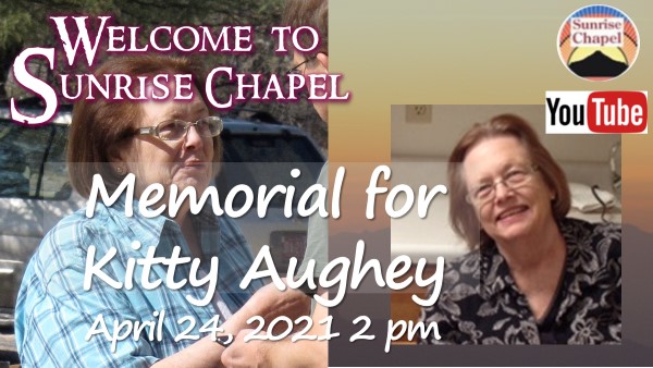 graphic for Kitty's memorial celebration of life