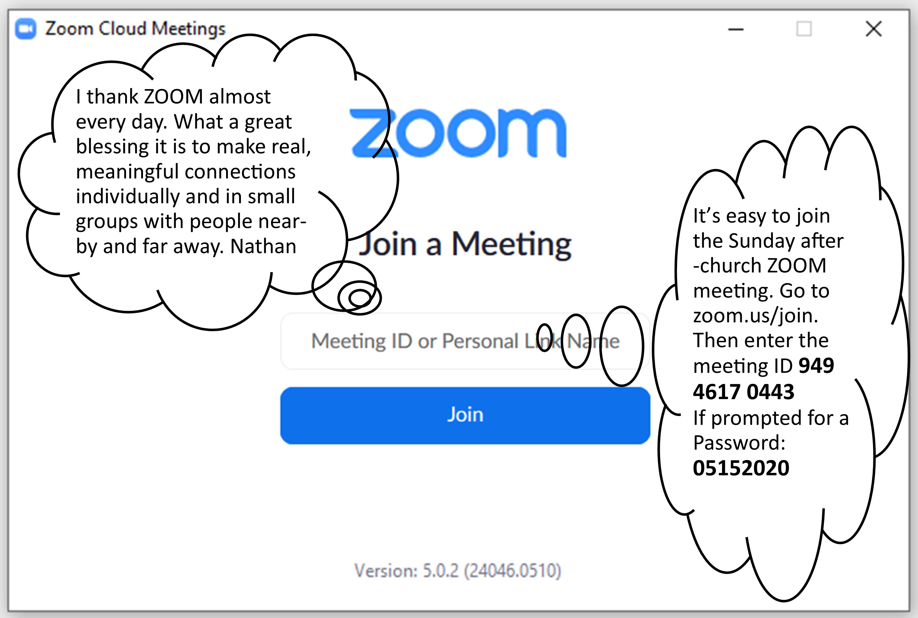 ZOOM graphic - clickable link to Sunday's meeting