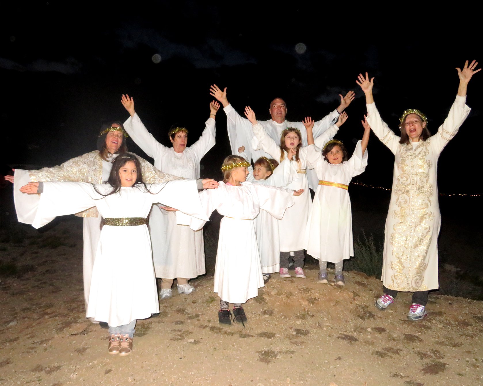 Angels sharing good news