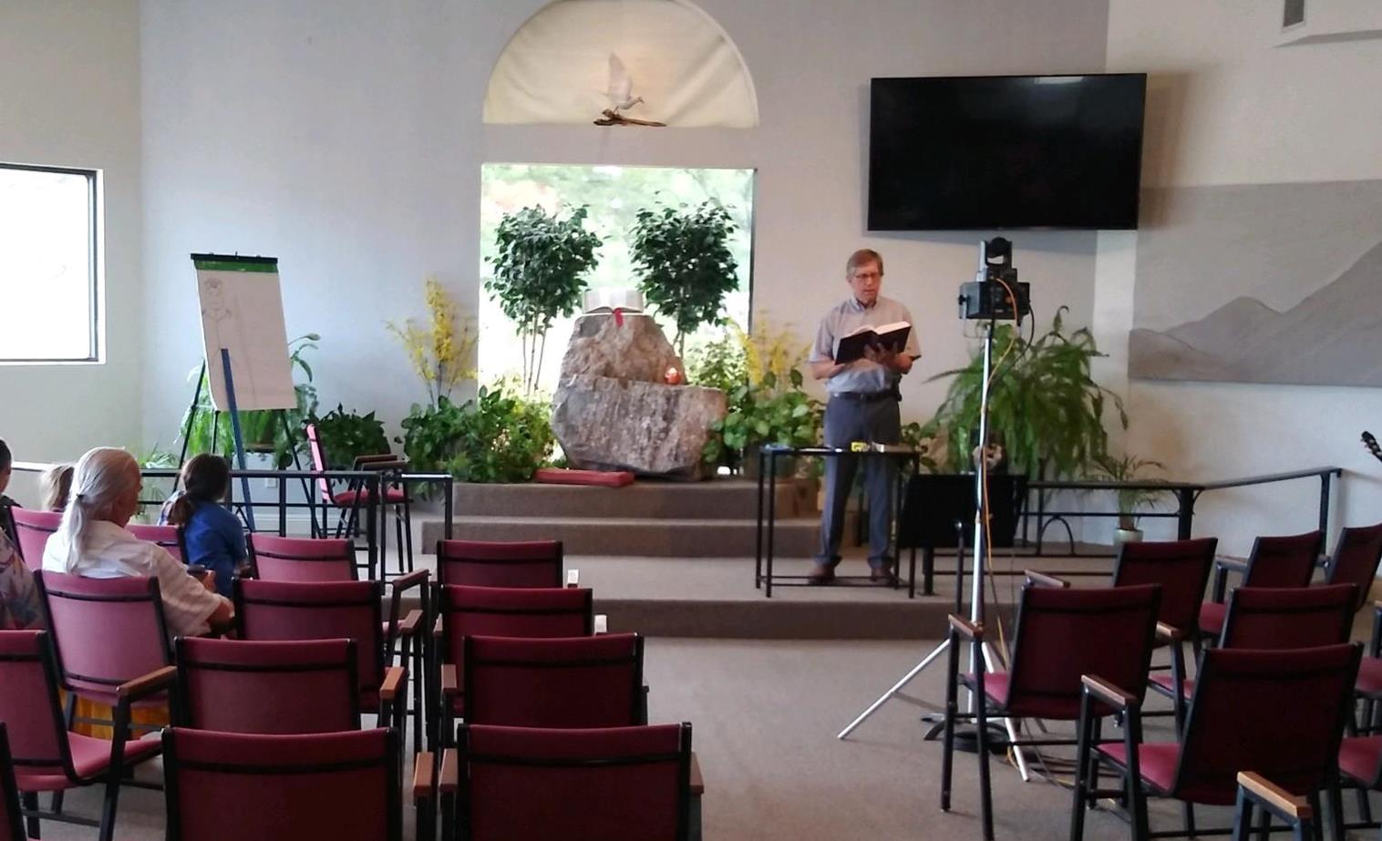 Photo of the Chapel interior from Sunday May 31