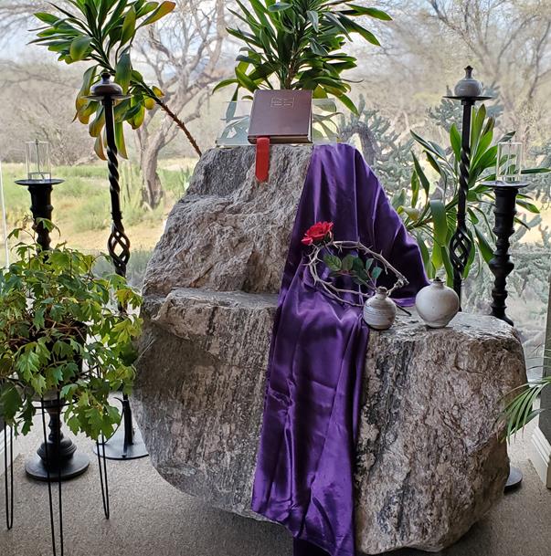 Good Friday altar in Sunrise Chapel