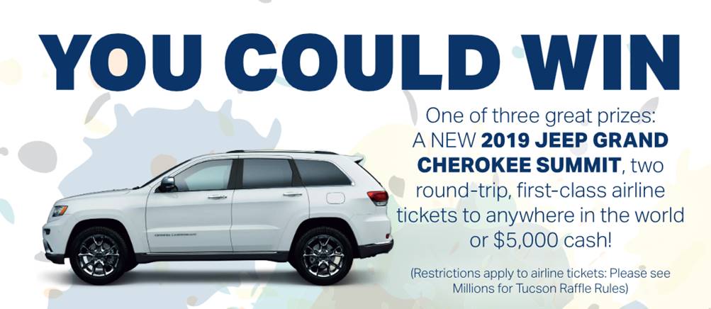 Jim Click raffle - YOU COULD WIN one of three prizes