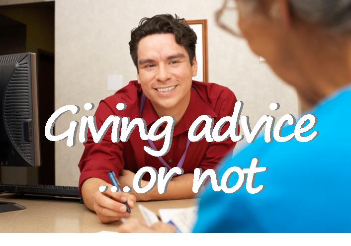 a man giving advice