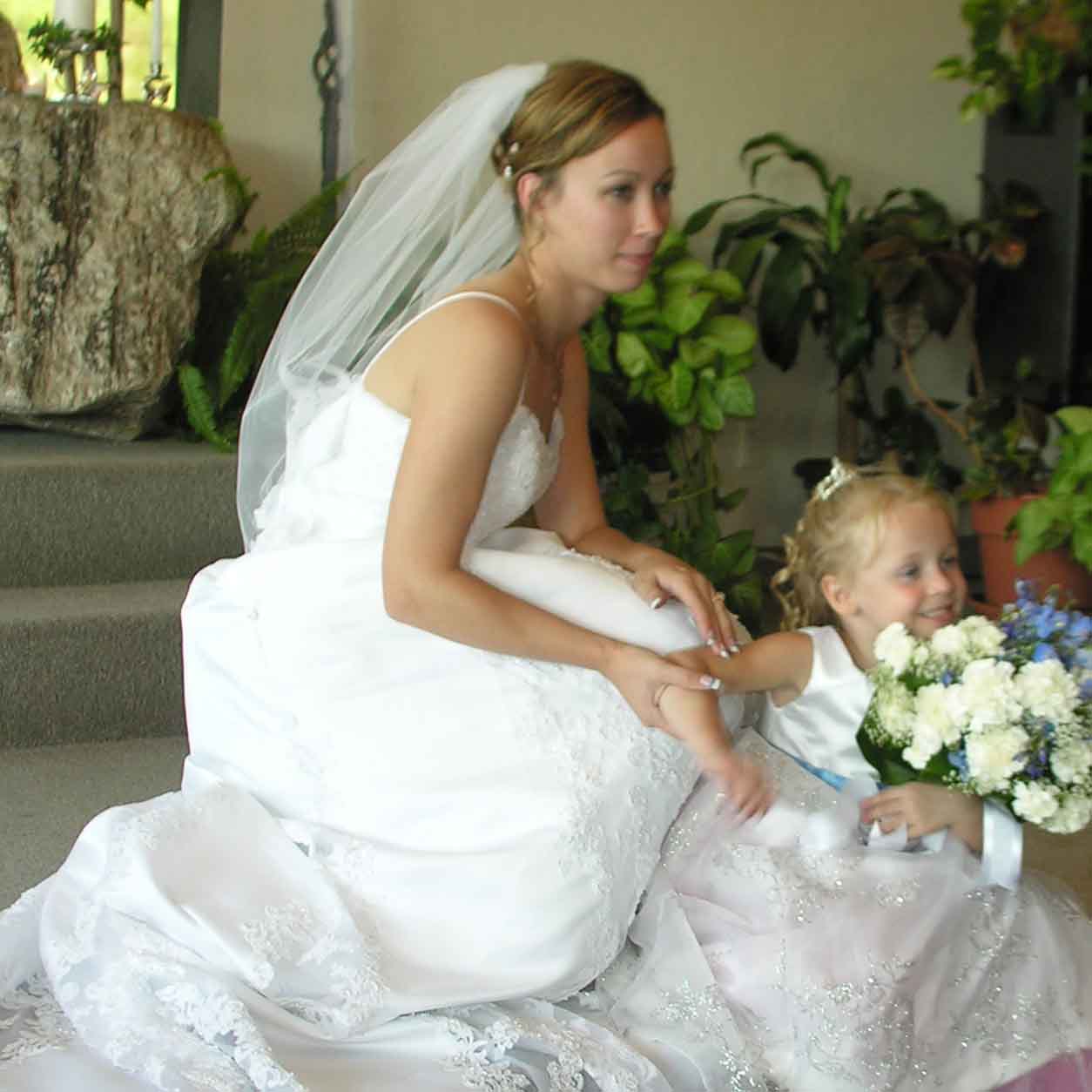 beautifully dressed bride