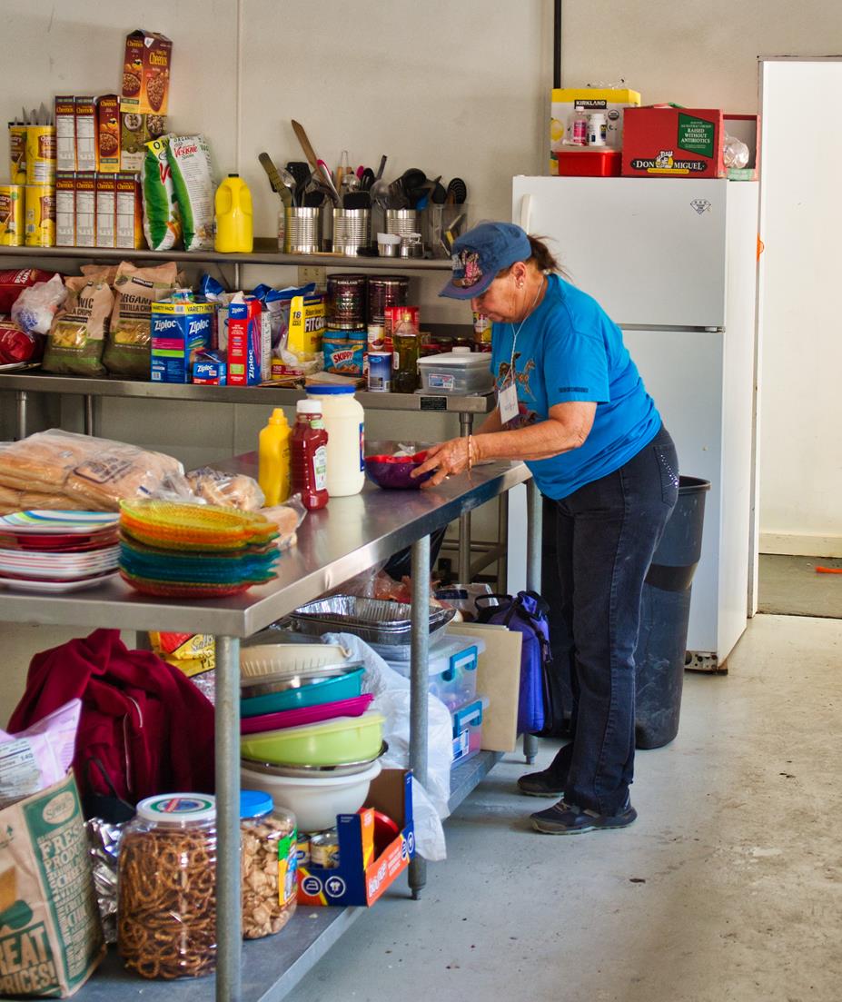 AMC kitchen and Linda Waddell