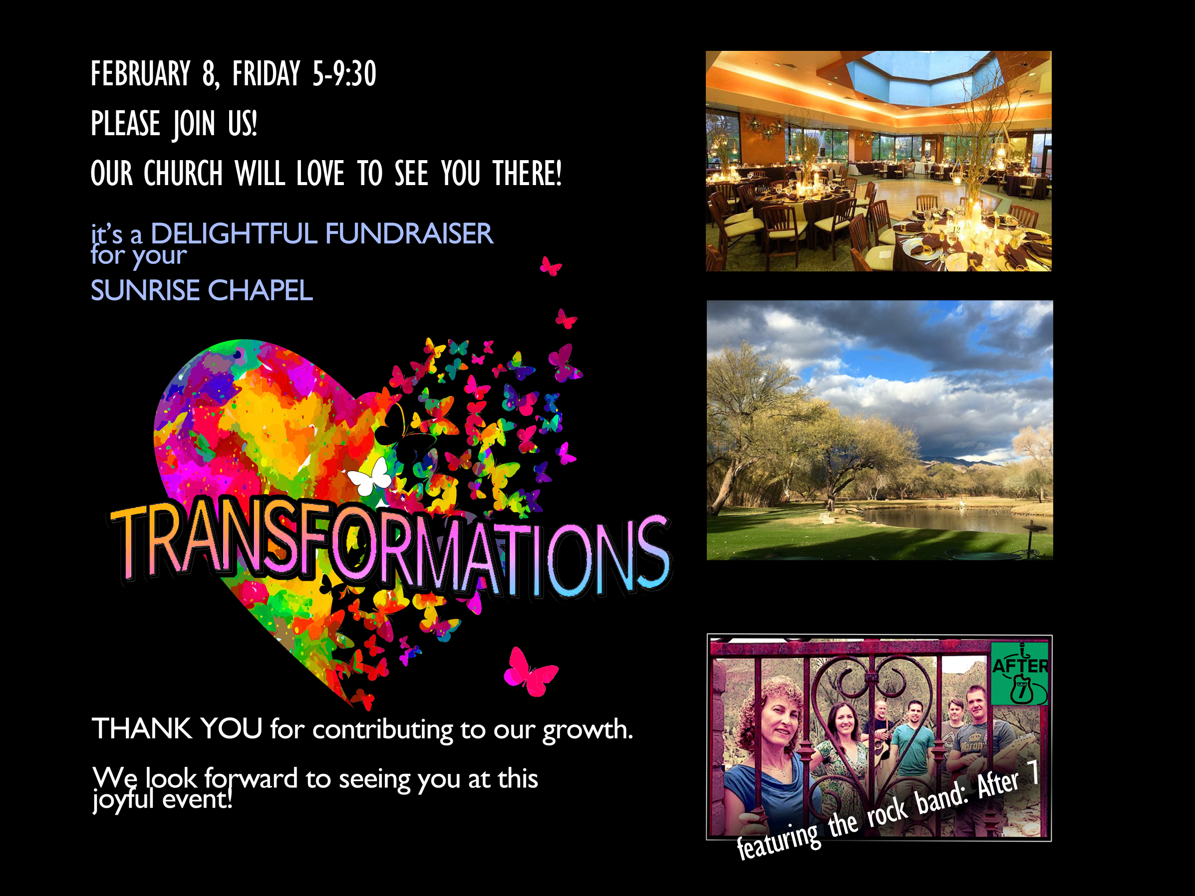 Transformations Fundraiser slide