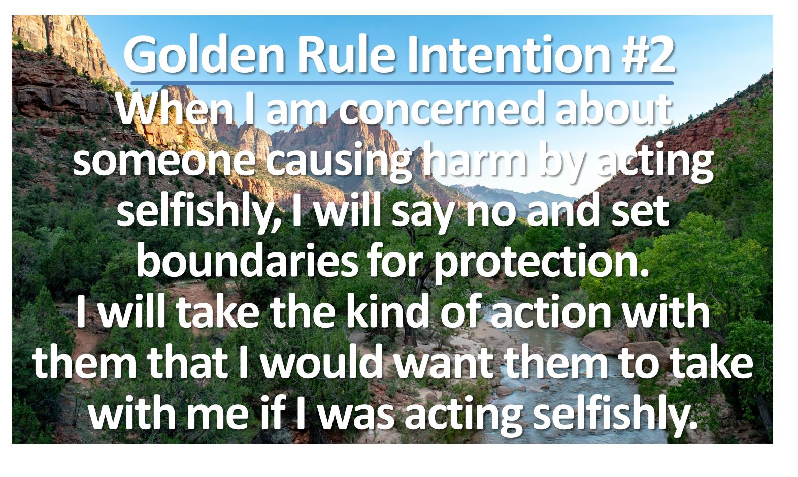 Golden Rule sermon series intention #2
