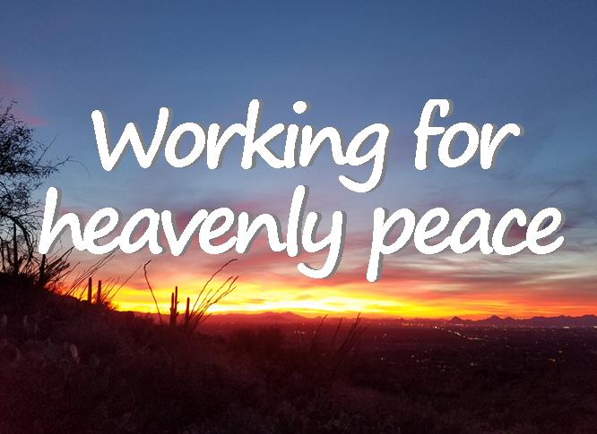 beautiful sunset over Tucson
