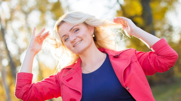 Mother with son at beach