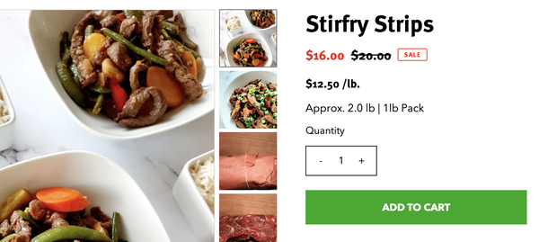 organic beef stirfry stips on sale 