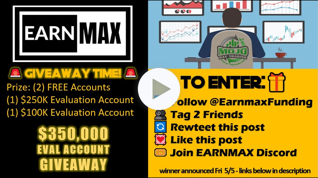 EarnMax $350,000 Giveaway + Live Trading