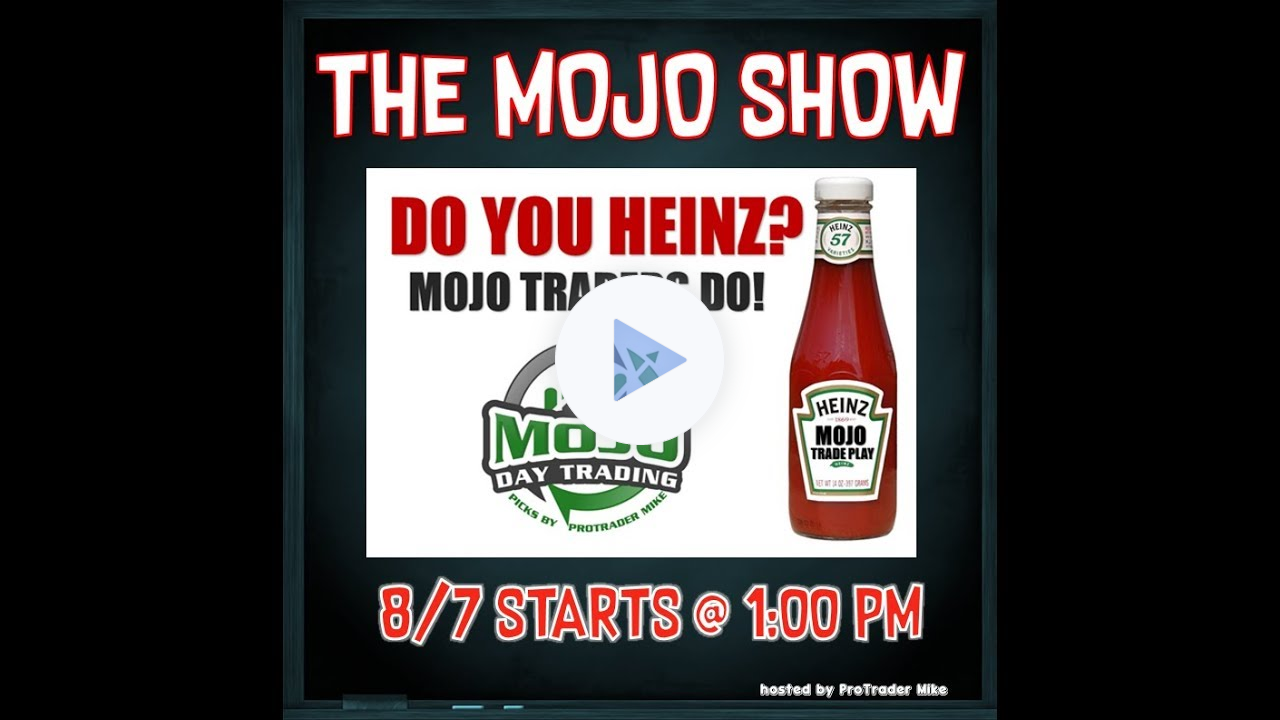 Do You Heinz? Mojo Traders Do 🍟 The MOJO Day Trading Show