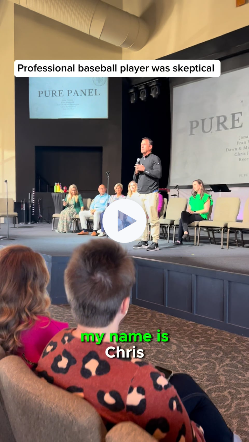 Professional baseball player's PURE story