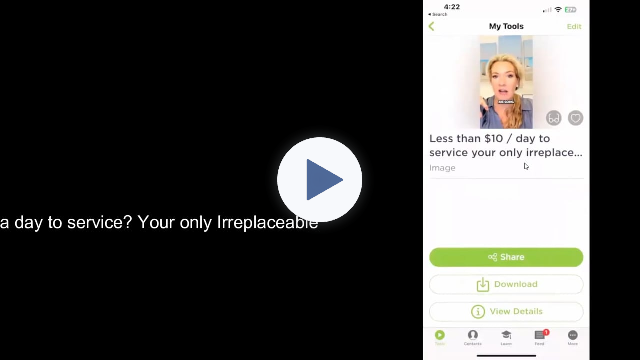 Sharing Videos in app