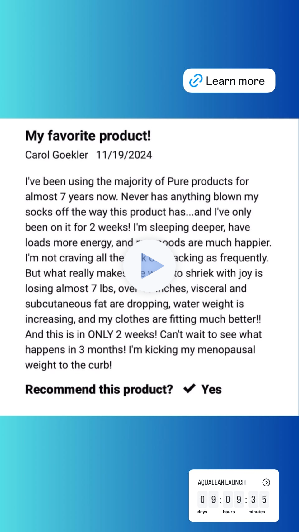 AQUALEAN testimonies