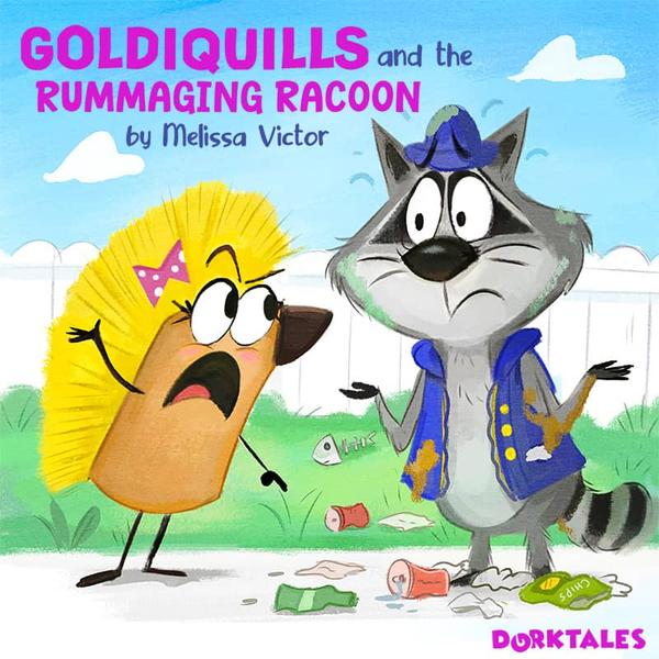 Dorktales Storytime Podcast Episode on "Goldiquills and the Rummaging Raccoon""