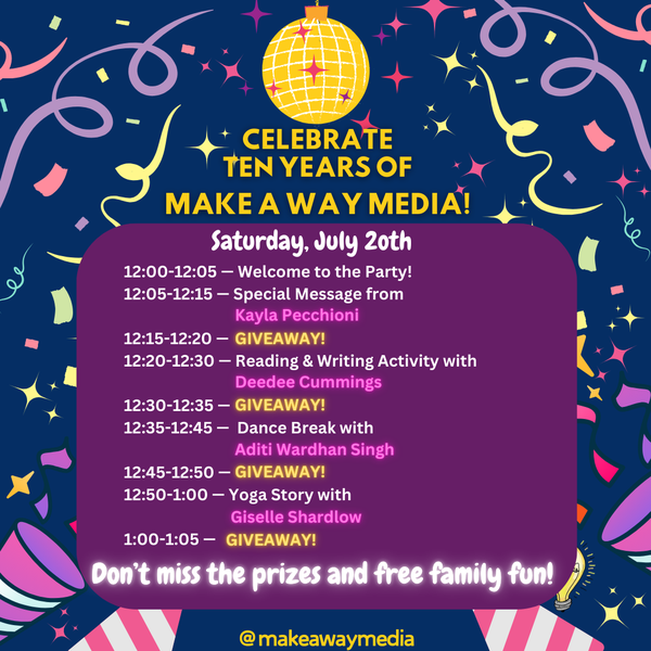 Celebrate 10 Years of Make A Way Media first hour schedule