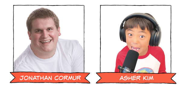 Jonathan Cormur and Asher Kim on Dorktales Storytime podcast episode on "Simon Tam."
