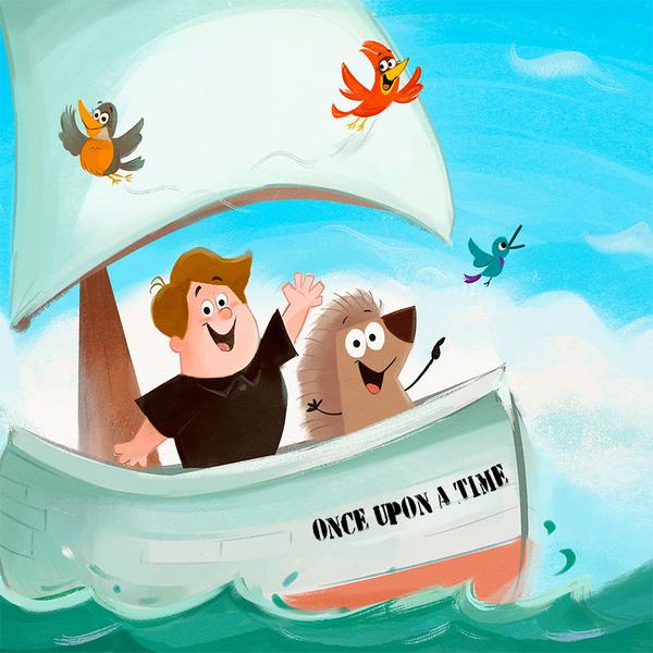 Cover Art for Dorktales Storytime Podcast's theme song, Once Upon a Time