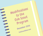 Cub Scout Program Modifications