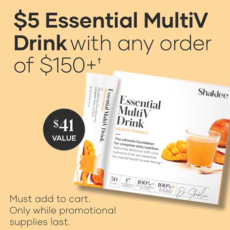 Spend $150 and get an Essential MultiV Drink for $5