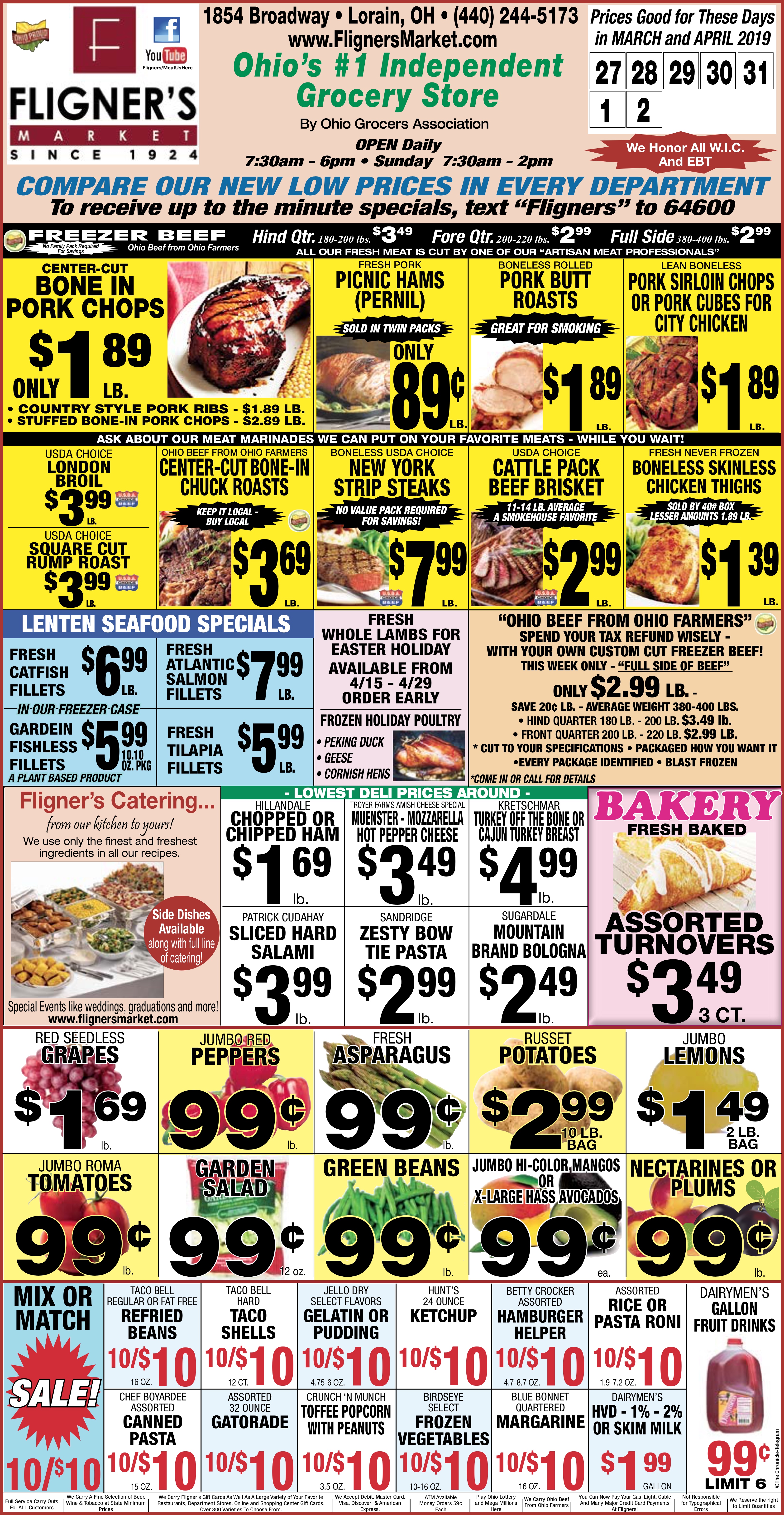 Fligner's Weekly Ad Special