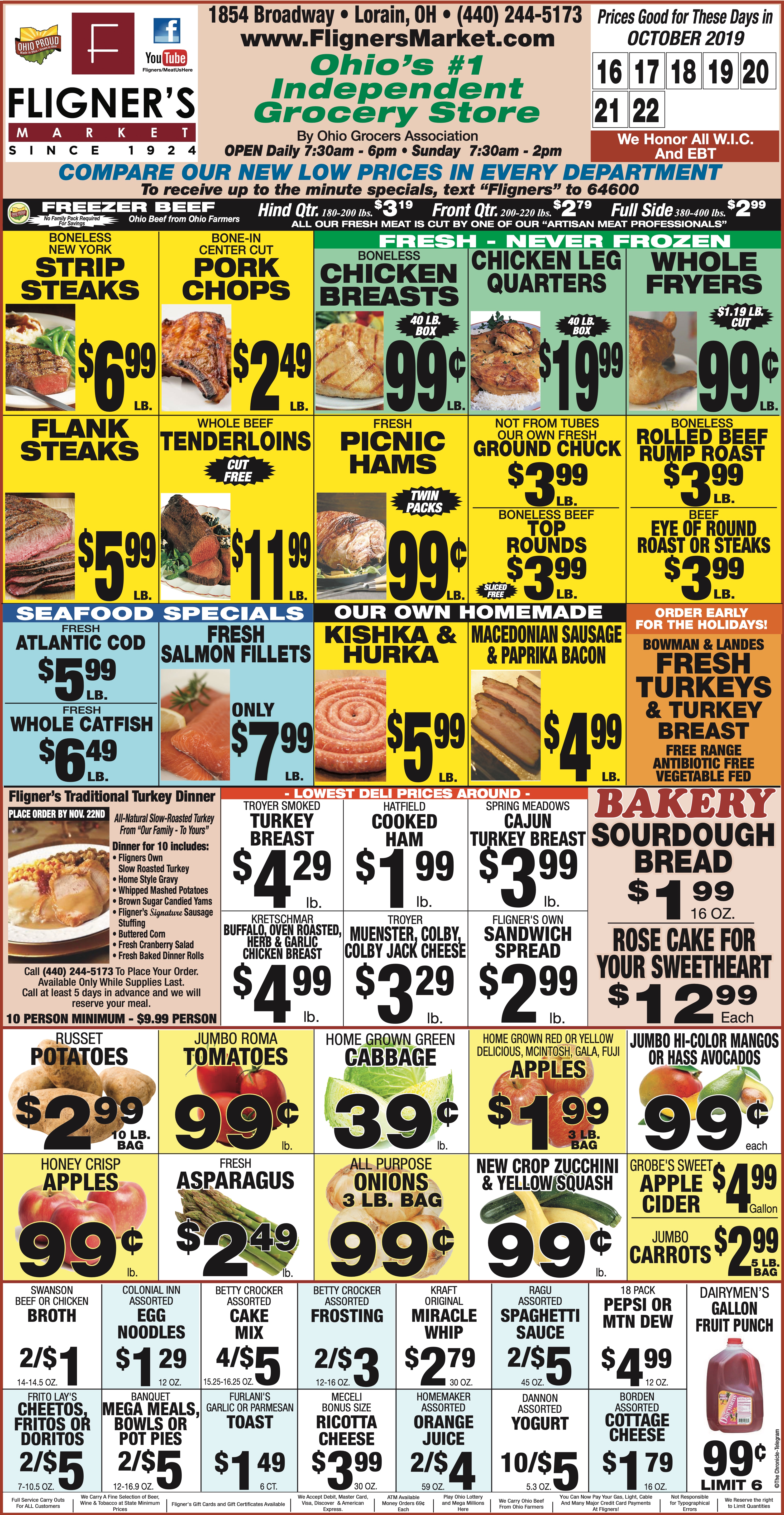 Fligner's Weekly Ad Special