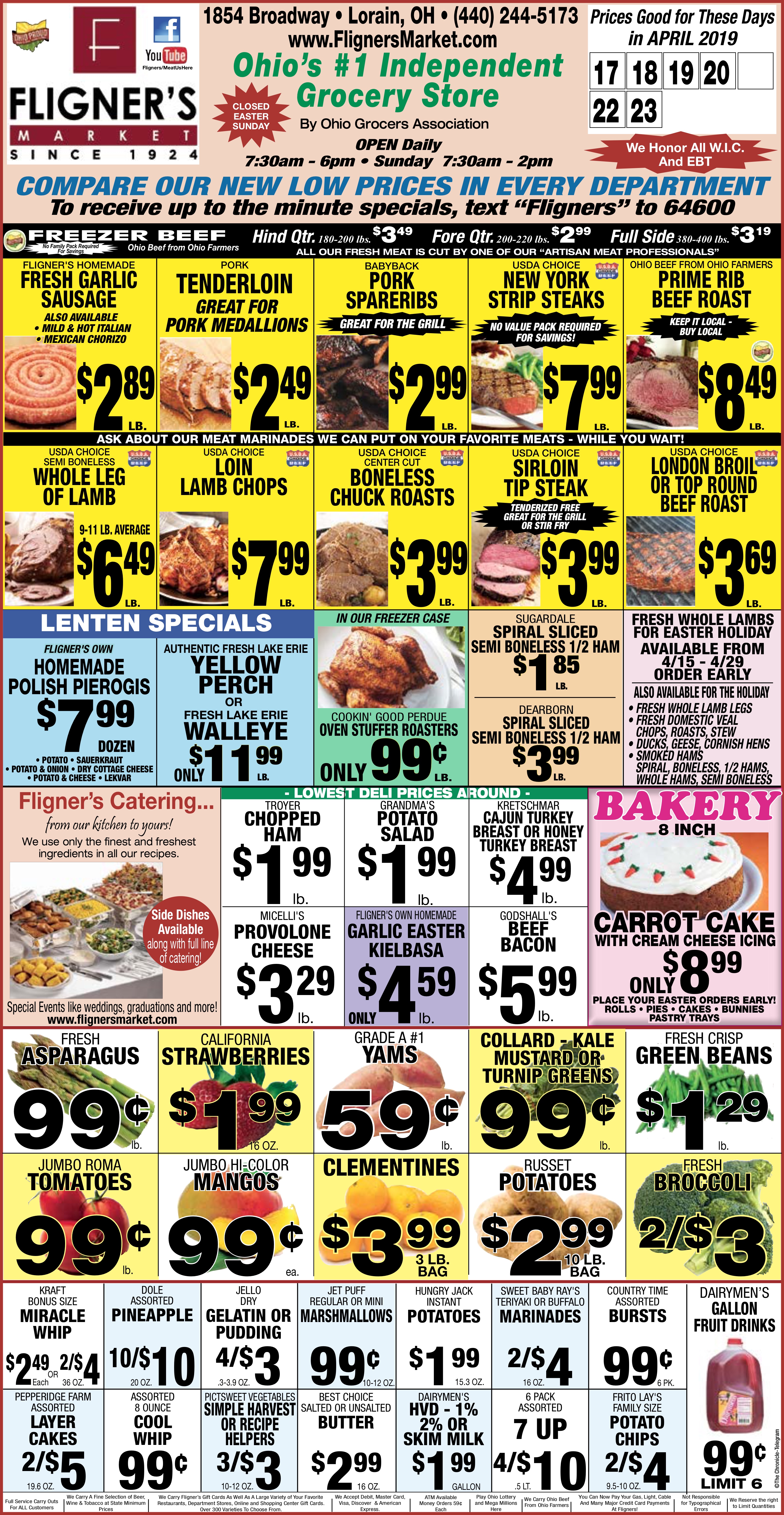 Fligner's Weekly Ad Special