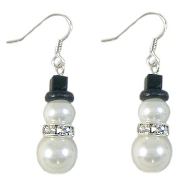 Snowman Earrings