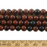 Mahogany Obsidian 6mm Round Beads