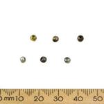 3mm Plain Metal Beads