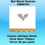 Bat Metal Charms