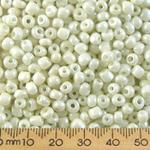 6/0 Opaque Pearl Glass Seed Beads