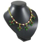 Glass Holly Necklace