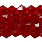 Red Glass Crystal Beads
