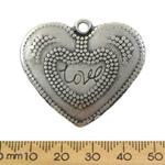 Silver Flat Love Heart