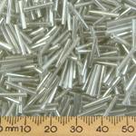 Clear S/L 12mm Bugle Beads