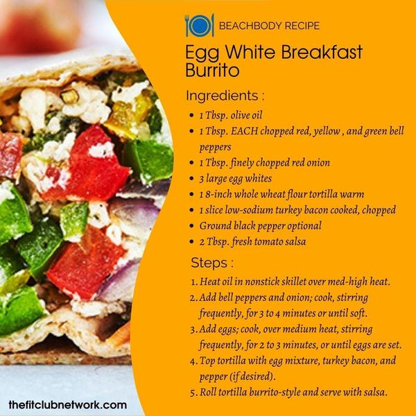 Egg White Breakfast Burrito