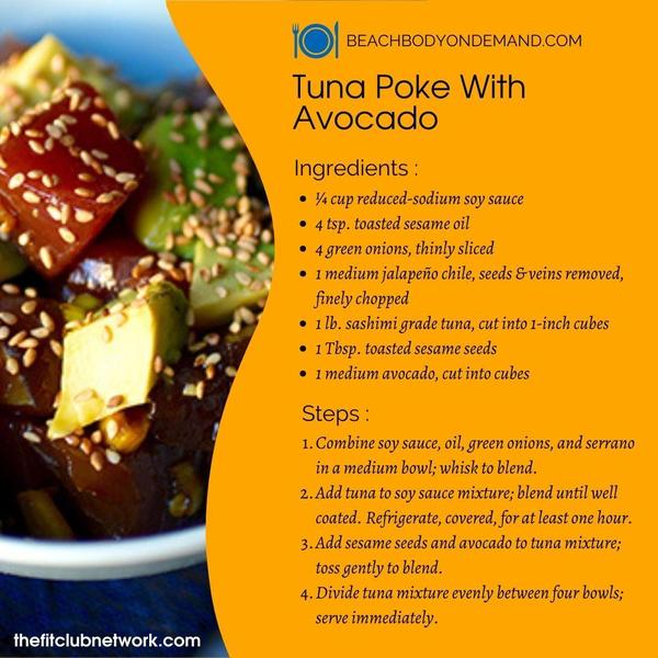 Tuna Poke with Avocado recipe