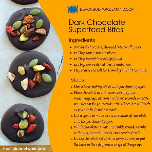 Dark Chocolate Superfood Bites