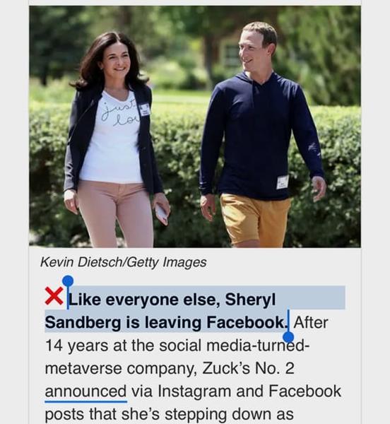 Sheryl Sandberg and Zuckerberg